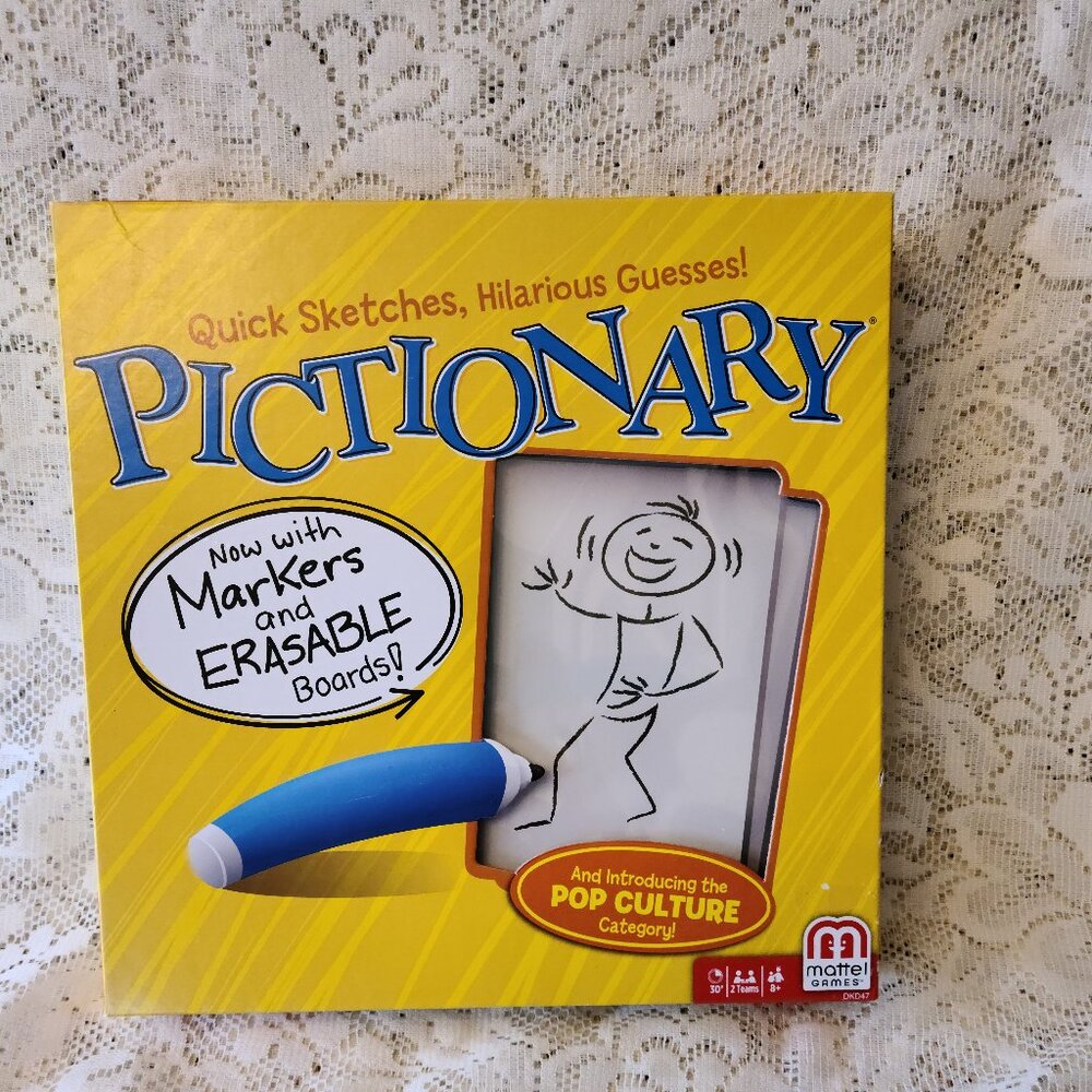 PICTIONARY BY MATTEL NEW WITH POP CULTURE CATEGORY